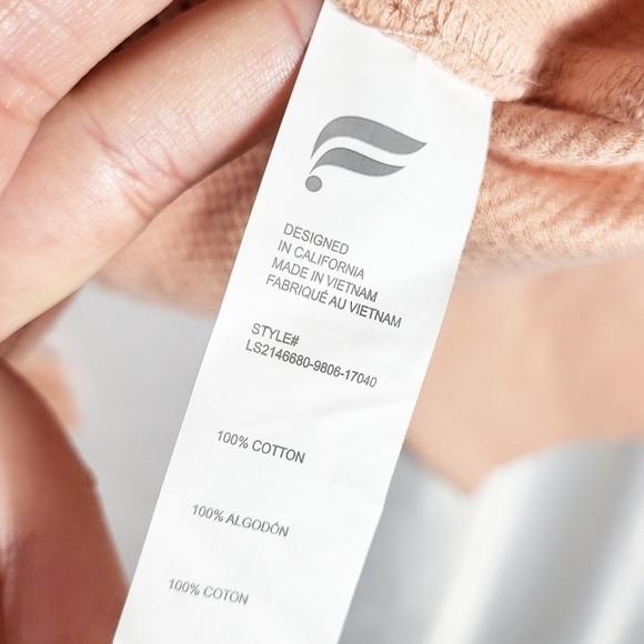 FABLETICS Anna tie back sweatshirt open back gym fitness - Picture 6 of 7